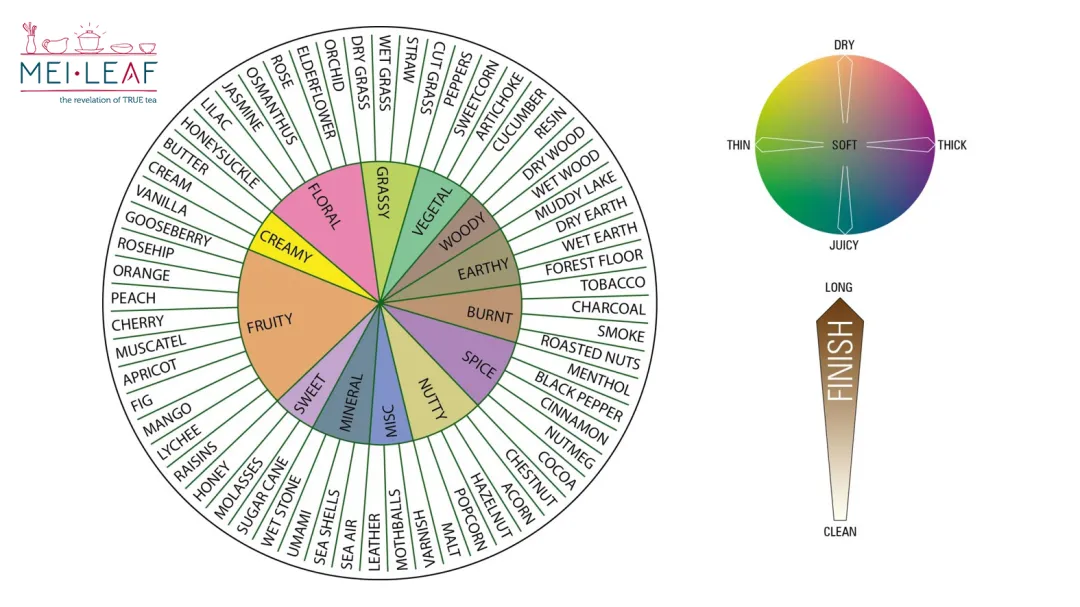 Mei Leaf Tea Tasting Wheel