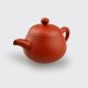 Gourd shape, fully handmade Chaozhou red clay pot with exemplary detail and aesthetics.