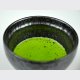This is our ideal shape and size chawan for making up our Matcha. The charcoal black colour makes a dramatic contrast with the emerald green.