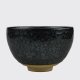 This is our ideal shape and size chawan for making up our Matcha. The charcoal black colour makes a dramatic contrast with the emerald green.