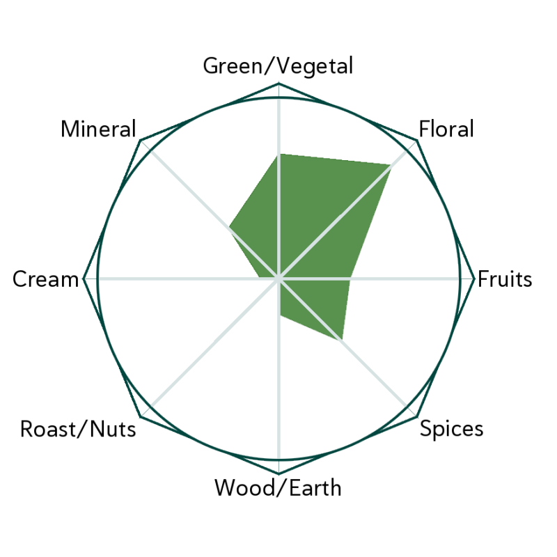 Dew Drop Jasmine Flavour Wheel