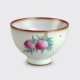 Handpainted Jingdezhen porcelain cup with craquelure glaze.
