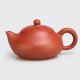 Fully handmade Chaozhou red clay pot by Master She with a voluptuous and playful shape. 110ml.