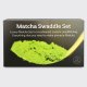 Luxury Matcha set in a cushioned, custom swaddle bag. Everything that you need to make pinnacle Matcha.