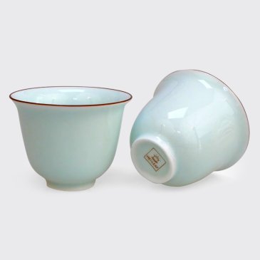 Mei Leaf Tulip Blue Cups