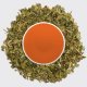 Dandelion, tea leaves and steeped liquor.