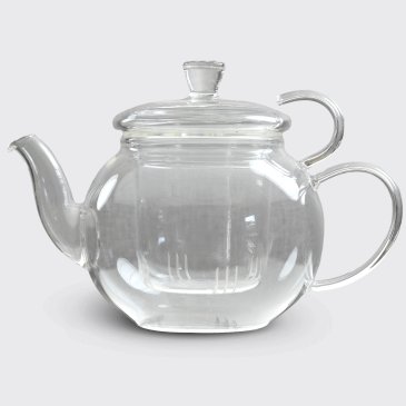 Double Arc Glass Teapot