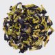 Remarkable flower creating a deep indigo blue liquor. White corn and honeycomb candy.