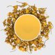 Organic Chamomile Flower Tea Flowers and steeped liquor.