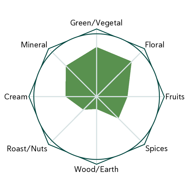 Night Flower Sencha Flavour Wheel